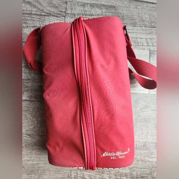 Eddie Bauer Insulated Wine 1 Bottle Carry Travel Case Pouch Picnic Tailgate - Picture 2 of 11